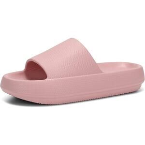 Dirk Womens Size 9 Pink Thick Strap Cusioned Sandals House Slipper Slide Shoes